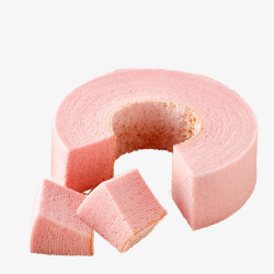粉色小清新下午茶樱花年轮蛋糕素材