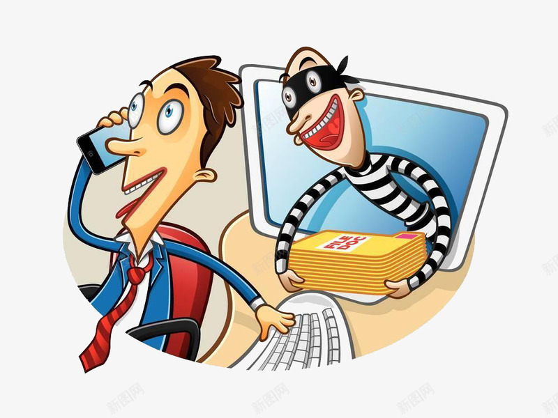 黑客入侵钱财png免抠素材_新图网 https://ixintu.com 入侵 入侵钱财 攻击 病毒 防火墙 黑客 黑客攻击