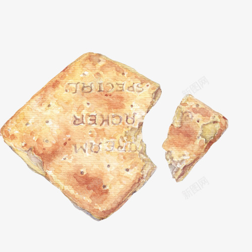 饼干手绘画片png免抠素材_新图网 https://ixintu.com 咬碎的饼干 手绘小吃 零食 面食 饼干