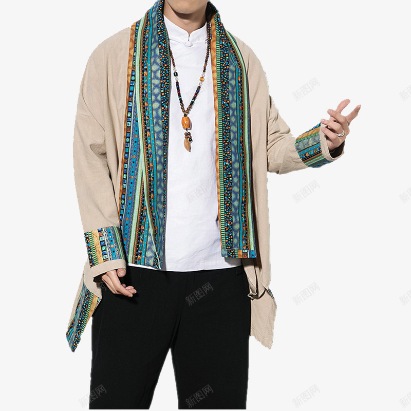 春秋季长袖风衣国潮时尚都市百搭中长款图标png_新图网 https://ixintu.com 国潮时尚 春秋季 百搭 长袖风衣
