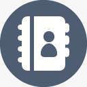 contactsicon图标png_新图网 https://ixintu.com contact 地址簿 联系人 通讯录