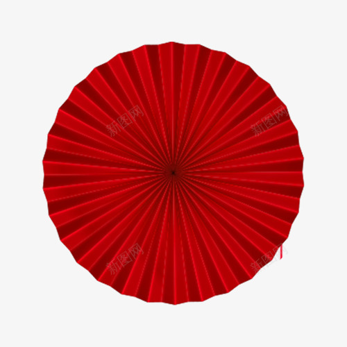 红色中国风折叠伞面png免抠素材_新图网 https://ixintu.com 中国风伞面 伞面 圆圈伞面 红伞 纸伞 装饰图案 雨伞伞面