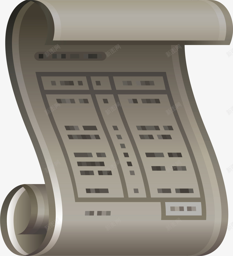 账单金融商务图标矢量图ai_新图网 https://ixintu.com 互联网图标 办公 商务金融图标 年度账单 彩色金融图标 矢量图 纸张 金融商务图标 金融图标线性