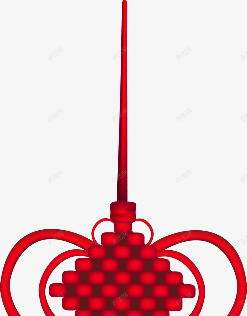 新年红色中国结挂饰png免抠素材_新图网 https://ixintu.com 中国结挂饰 中国风 新年中国结 新年挂饰 春节中国结 红色中国结