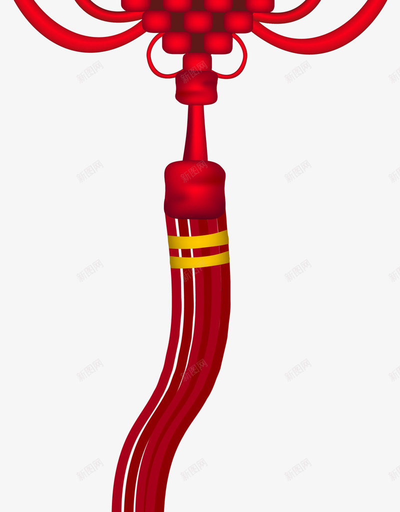 新年红色中国结挂饰png免抠素材_新图网 https://ixintu.com 中国结挂饰 中国风 新年中国结 新年挂饰 春节中国结 红色中国结