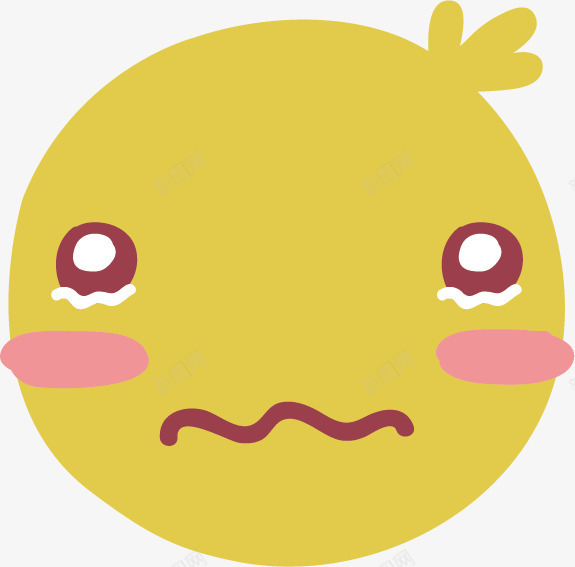 委屈表情矢量图ai免抠素材_新图网 https://ixintu.com 包子脸 卡通表情 委屈 表情图 矢量图