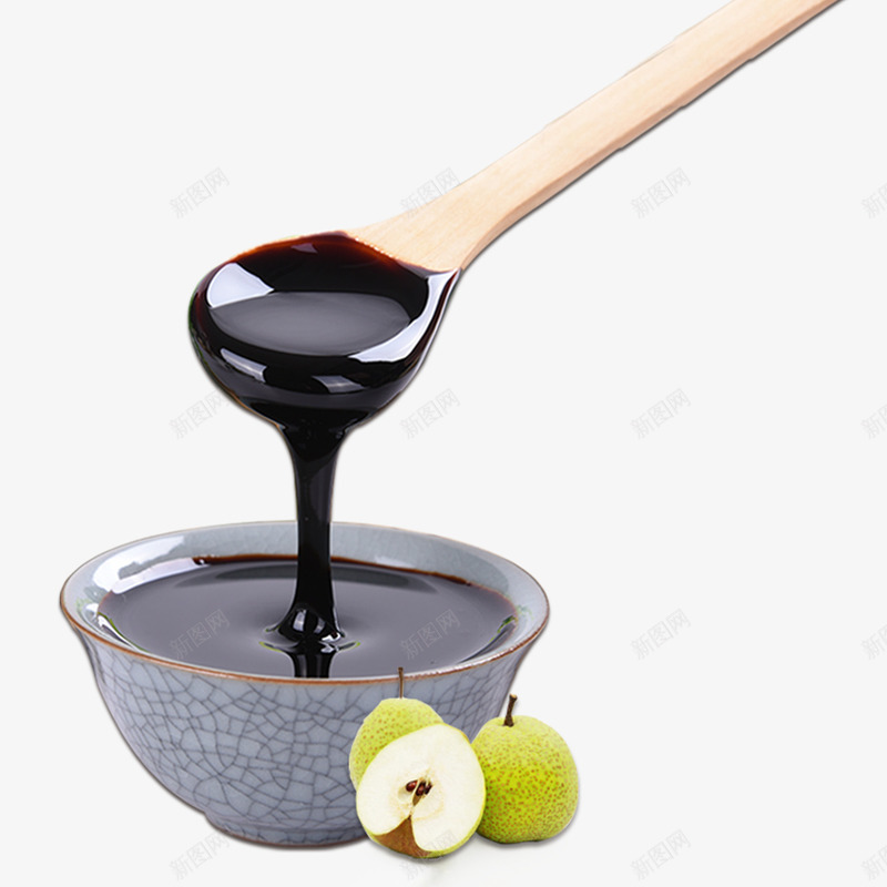 浓黑菜阳梨膏png免抠素材_新图网 https://ixintu.com 梨膏 浓黑 菜阳 雪梨