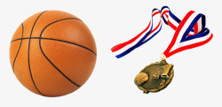 篮球和奖牌实物图素材
