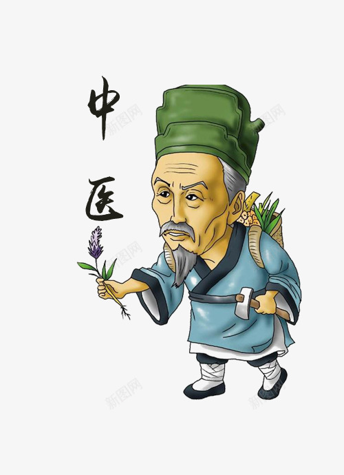 老中医菜药图png免抠素材_新图网 https://ixintu.com 中医 养生 医生 菜药