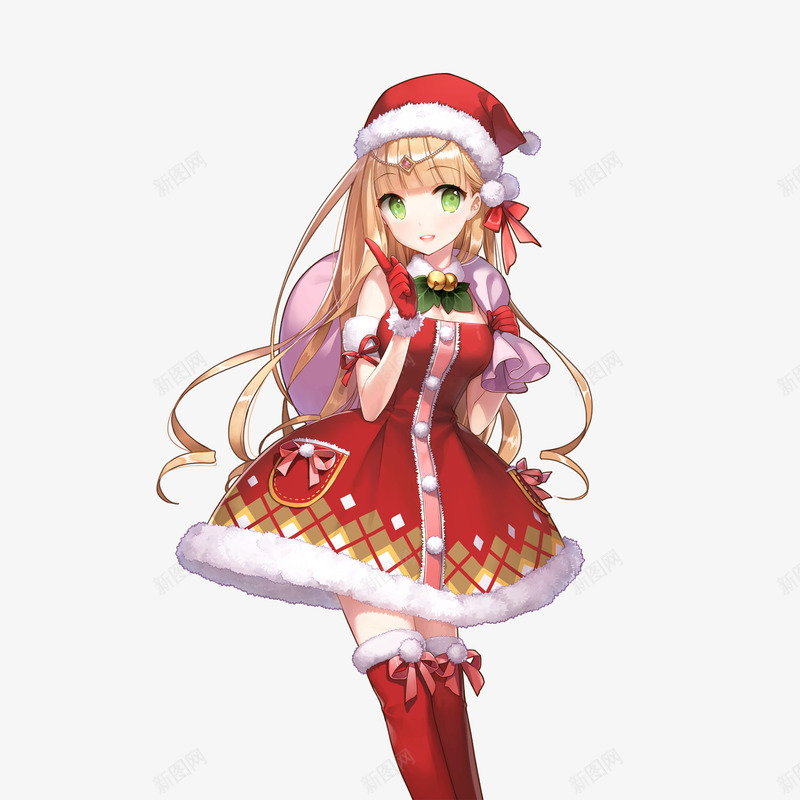 圣诞少女png免抠素材_新图网 https://ixintu.com 人物 动漫 卡通 立绘 笔刷