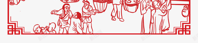 中国风节日庆祝边框psd免抠素材_新图网 https://ixintu.com 中国红 中国风节日庆祝边框 中国风边框圆 传统文化 油纸伞 祥云 节日庆祝