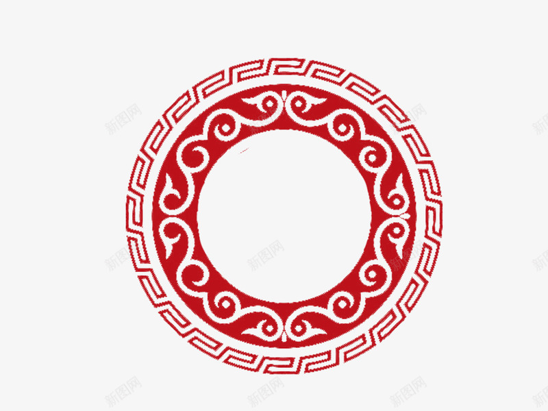 中国风古典圆边框png免抠素材_新图网 https://ixintu.com 中国风 中国风圆边框 古典 圆边框 复古 纹理 花纹