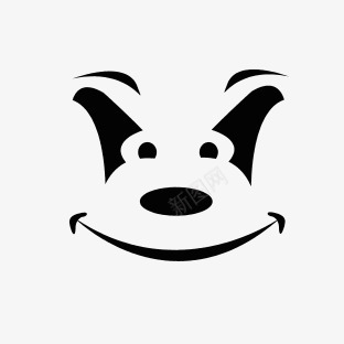 卡通表情png免抠素材_新图网 https://ixintu.com 万圣节 剪影 卡通 表情 鬼脸 黑色