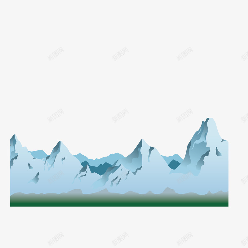 洁白的雪山矢量图eps免抠素材_新图网 https://ixintu.com 山峰剪影 洁白 白色的世界 白雪皑皑 纯正的时代 雪山 高峰 矢量图