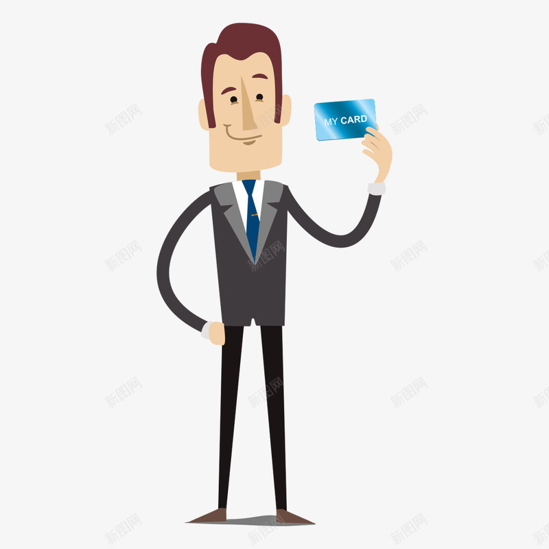 个人卡片人物矢量图eps免抠素材_新图网 https://ixintu.com 个人卡片 卡片开通 商务人物 矢量人物 矢量图