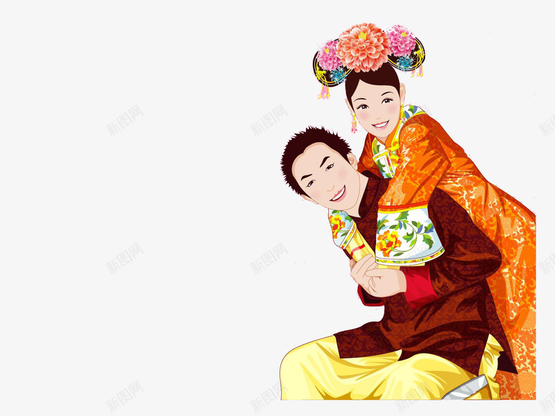 新婚结婚png免抠素材_新图网 https://ixintu.com 新人礼服 新婚 结婚