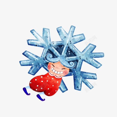 冰雪卡通人png免抠素材_新图网 https://ixintu.com 冰晶 冰雪 动漫 卡通画 可爱