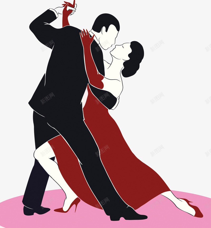 舞会派对交谊舞png免抠素材_新图网 https://ixintu.com 交谊舞 接吻 舞伴 高级舞会
