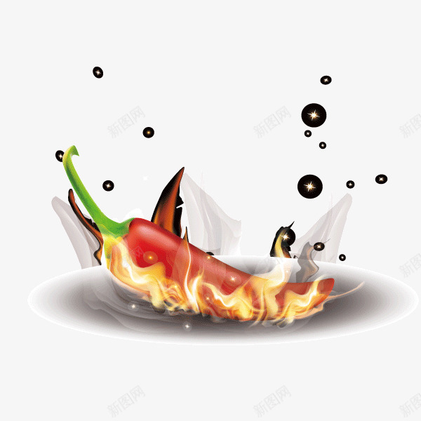 辣椒燃烧的辣椒火热png免抠素材_新图网 https://ixintu.com 火热 燃烧的辣椒 辣椒