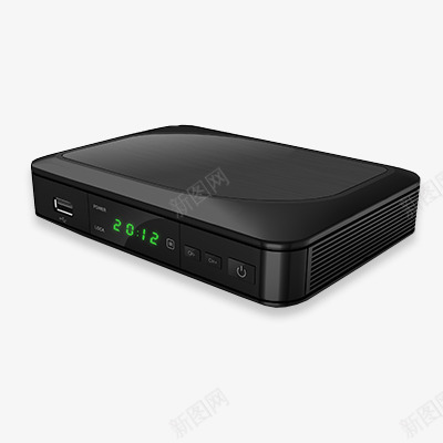 科技黑色机顶盒png免抠素材_新图网 https://ixintu.com HD 产品实图 机顶盒 科技 高清 黑色