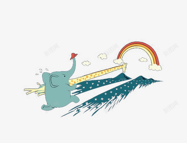 小象撑杆跳png免抠素材_新图网 https://ixintu.com 搞笑 梦想 畅想