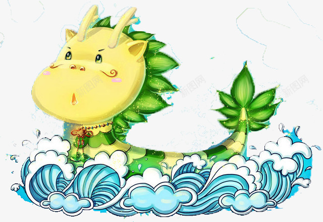 卡通版的龙舟png免抠素材_新图网 https://ixintu.com PNG素材 卡通 端午节 龙舟