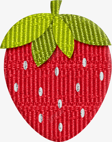 卡通草莓手工制作刺绣png免抠素材_新图网 https://ixintu.com 刺绣 卡通草莓 手工制作 水果 红色草莓