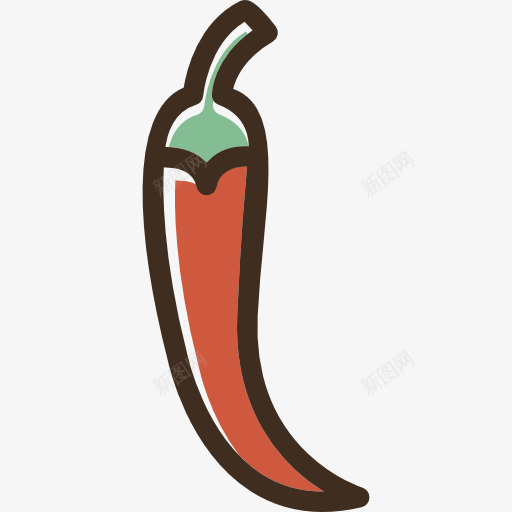 辣椒图标png_新图网 https://ixintu.com chilipepper 有机的 素食 素食主义者 辣 辣椒 食品