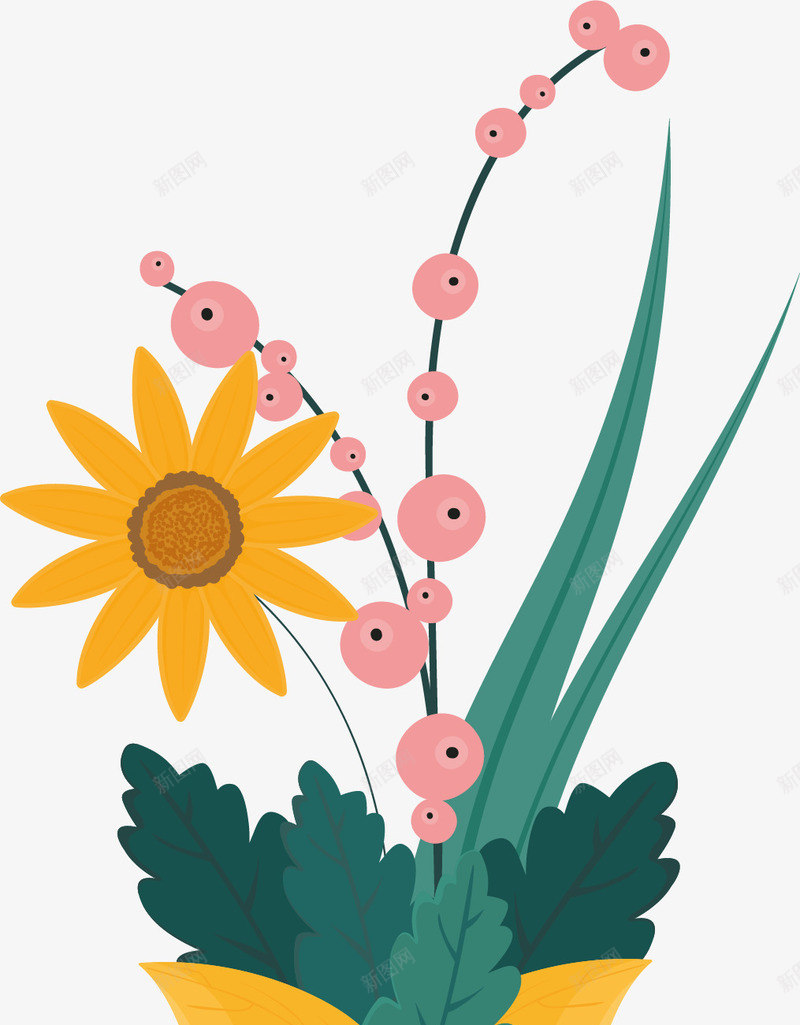 卡通花盆盆栽装饰png免抠素材_新图网 https://ixintu.com 摆件 盆栽 绿色 花瓶 花盆盆栽装饰