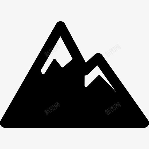 下了山图标png_新图网 https://ixintu.com 山 岩石 景观 海拔 积雪 自然
