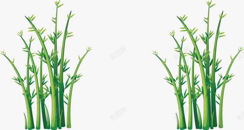 绿色竹子边框矢量图ai免抠素材_新图网 https://ixintu.com 植物 矢量png 竹子 竹子边框 纯天然 绿色竹子 矢量图