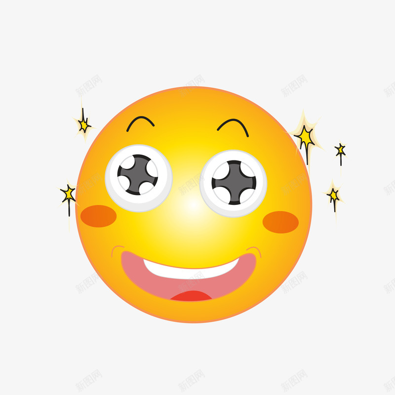 星星眼的崇拜表情矢量图eps免抠素材_新图网 https://ixintu.com 卡通星星眼 可爱星星眼 崇拜 崇拜眼 星星emoji 星星眼 星星眼表情 矢量图 色迷迷 表情