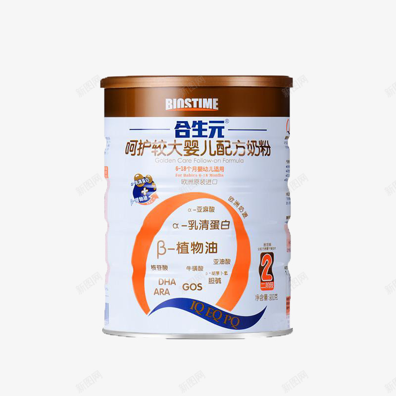 合生元呵护较大婴儿配方奶粉2段png免抠素材_新图网 https://ixintu.com 612个月 900g罐 BiosTime合生元呵护较大婴儿配方奶粉2段 产品实物