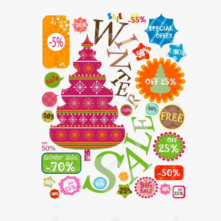圣诞节促销png免抠素材_新图网 https://ixintu.com 便签 卡贴 圣诞树 圣诞节 对话框 标签 标签按钮 标贴
