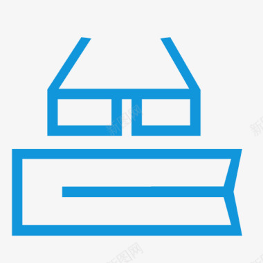 教育类icon书本眼镜图标图标
