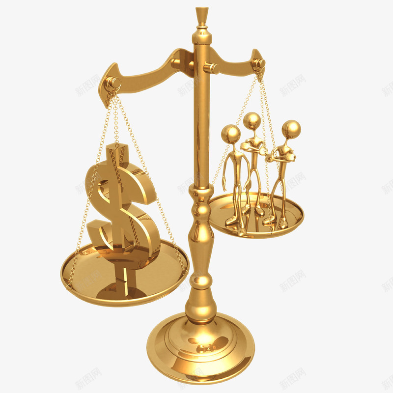 金色3D小人与金钱png免抠素材_新图网 https://ixintu.com 3D小人 3D模型 3d黄金天平 天平砝码 水平称 金色天平 金色小人壁纸
