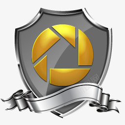 灰色盾牌桌面图标png_新图网 https://ixintu.com 灰色盾牌桌面图标下载