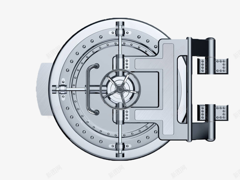 手绘圆形保险柜门png免抠素材_新图网 https://ixintu.com 保险柜 保险箱 圆 手绘 金库 银色 门