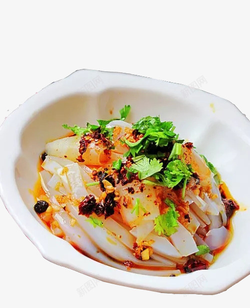 风味麻辣凉粉png免抠素材_新图网 https://ixintu.com 中餐 传统小吃 凉粉 美味 辣椒 风味 饮食文化 香菇肉片