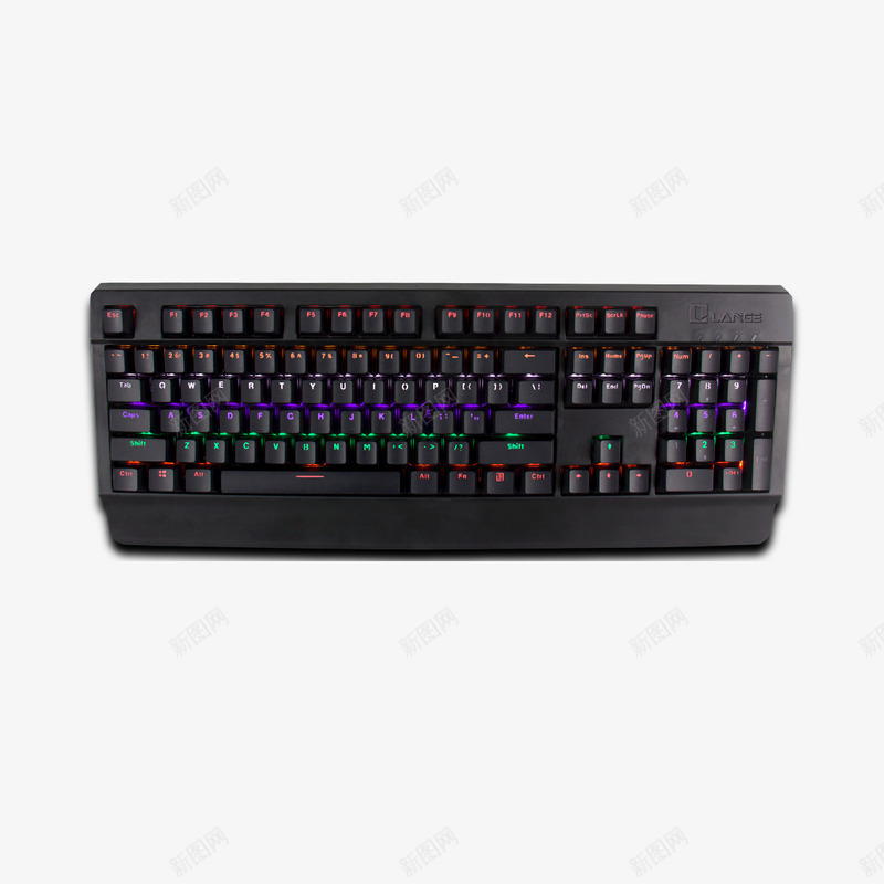 黑色炫光机械键盘免费psd免抠素材_新图网 https://ixintu.com 26键输入法 免扣 免扣图片 免费图片 全键盘 机械款 机械键盘 炫光 英文键盘 键盘 黑色