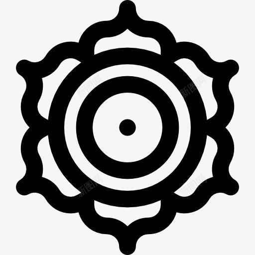 脉轮图标png_新图网 https://ixintu.com 东方 亚洲 冥想 印度 印度教 标志 瑜伽 脉轮 莲花
