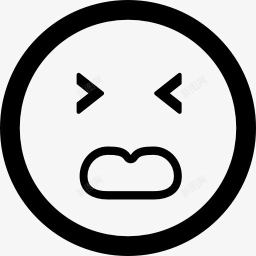 厌恶表情的方脸图标png_新图网 https://ixintu.com 厌恶 平方 接口关闭 眼睛 脸 表情 面孔