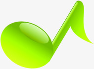绿色渐变水晶音符png免抠素材_新图网 https://ixintu.com 水晶 渐变 绿色 音符