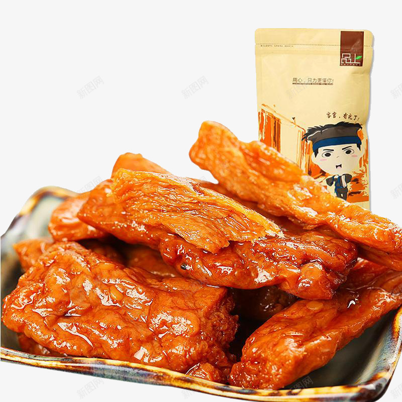 美味牛板筋png免抠素材_新图网 https://ixintu.com 产品实物 零食 风味小吃 香辣