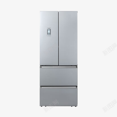 西门子冰箱BCD442Wpng免抠素材_新图网 https://ixintu.com 产品实物 冰箱 多门 西门子 银色