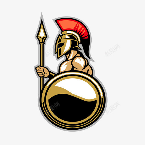 罗马勇士片png免抠素材_新图网 https://ixintu.com 勇士 战士 盾牌 矛 罗马