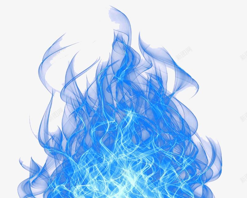 炫酷蓝色火焰png免抠素材_新图网 https://ixintu.com 唯美 火焰喷射 炫酷 狂野 蓝色火焰
