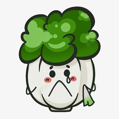 卡通大白菜委屈擦泪png免抠素材_新图网 https://ixintu.com 健康 卡通 卡通大白菜 哭泣 大白菜 委屈 擦泪 蔬菜 表情 青菜 饮食