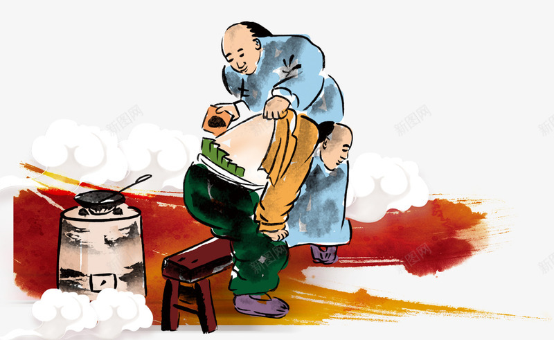 中国风中医png免抠素材_新图网 https://ixintu.com 中医 中国风 膏药 铁打