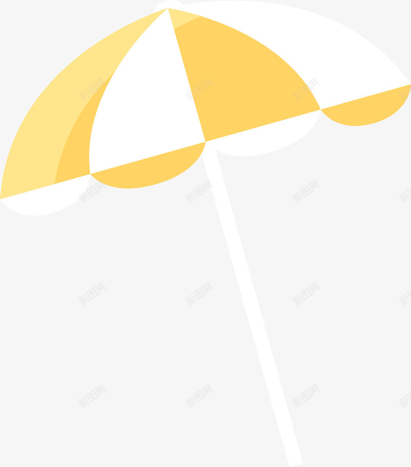 夏天双色沙滩大伞png免抠素材_新图网 https://ixintu.com 休闲 双色大伞 夏天大伞 夏季沙滩伞 沙滩大伞 海滩大伞
